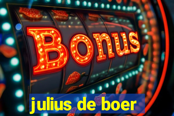 julius de boer